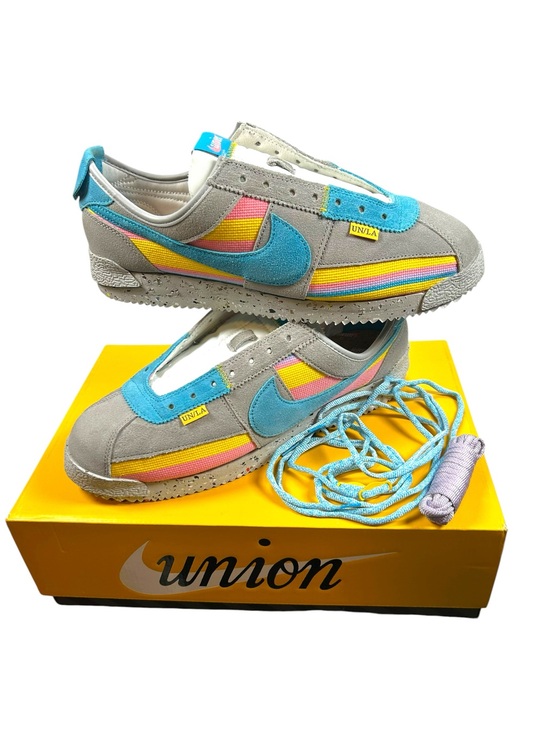Nike Other - Nike Union LA Cortez SP Grey Fog Blue Pink Yellow Men’s Size 12 DR1413-002 Rare